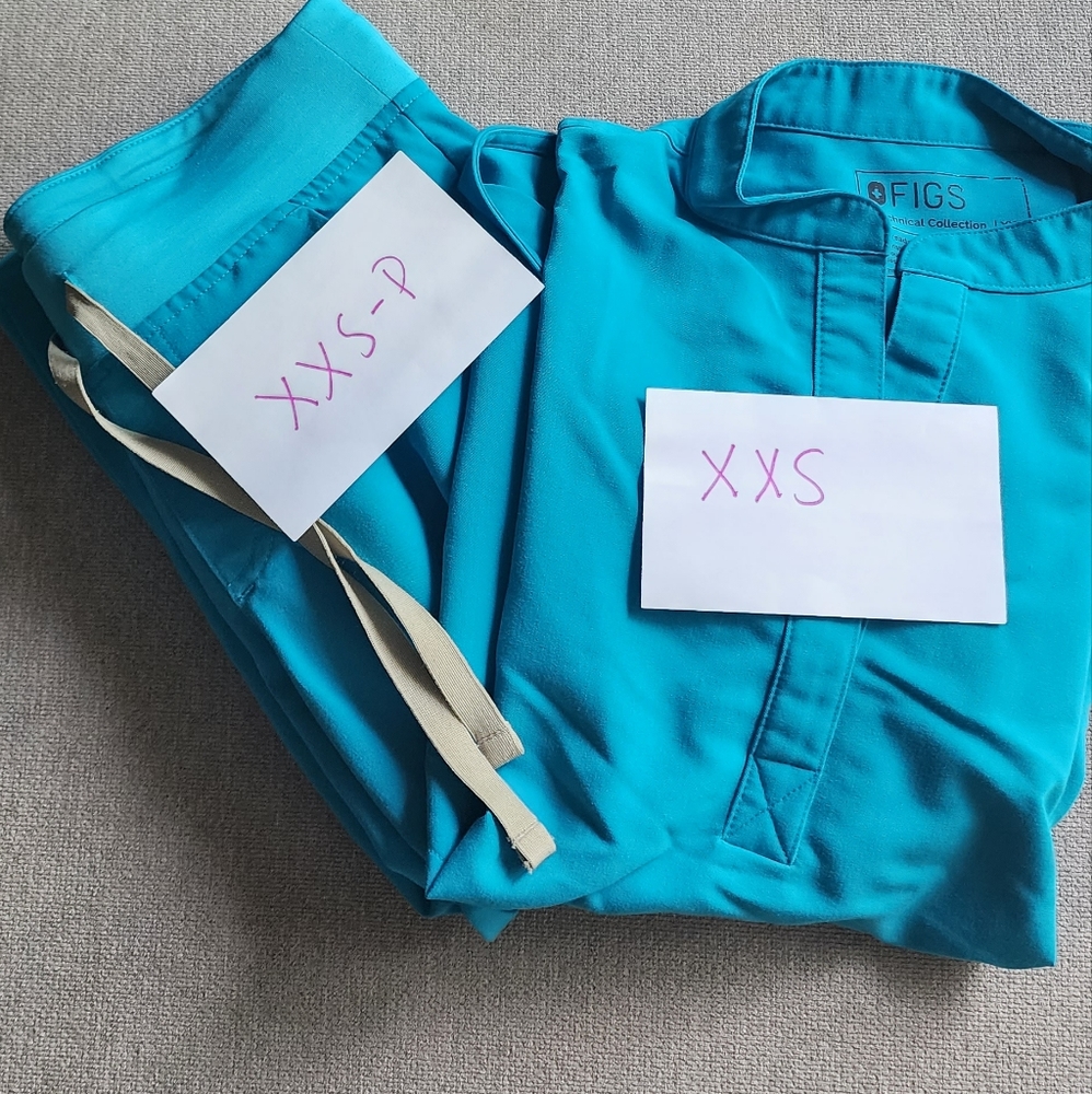 Figs Teal set xxs-petite joggers/Rafaela top